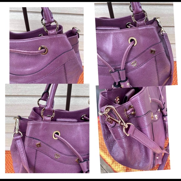 MCM Purple Satchel Bag - Picture 5 of 8